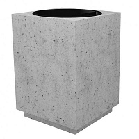 Урна Cub Urn з металевою чашею concrete 45 л сірий 300401101