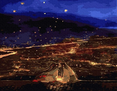 Картина по номерам Город на побережье bk_1050 BookOpt 