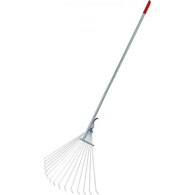 Грабли веерные MEGA 40090 раздвижные телескопические с ручкой