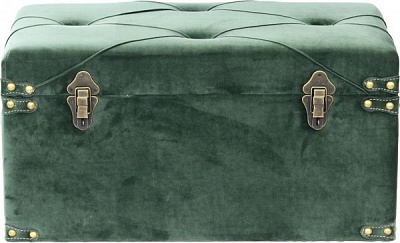 Скриня-пуф Art&Crafts Велюр 64х35х33 см зелений