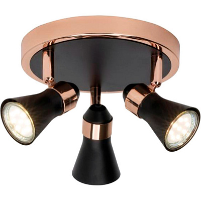 Спот Brilliant 15934/96 3x50 Вт GU10 чорний