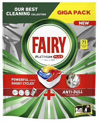 Капсулы для ПММ Fairy Platinum Plus Все-в-1 71 шт.