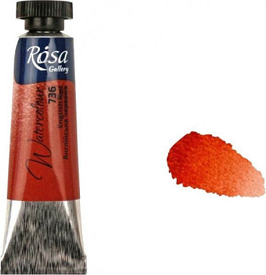 Фарби акварельні англійський червона 10 мл 3211736 ROSA Gallery