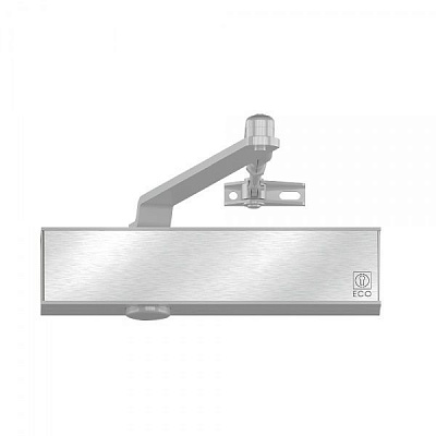 Доводчик дверной ECO Schulte TS-50 SG/ES/ОD RAL9006 серебристый 120 кг