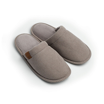 Капці домашні Twins вельвет 15840 р.42/43 сірий