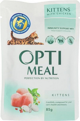 Корм Optimeal Kittens з куркою 85 г