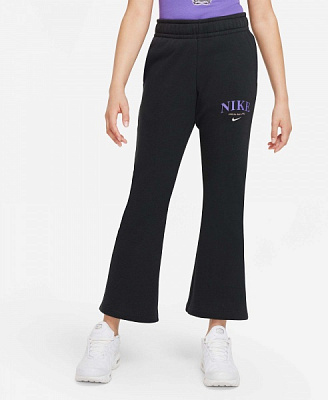 Брюки Nike TREND FLC PANT DV2564-045 р. M черный