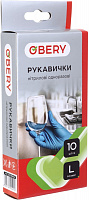Перчатки нитриловые OBERY нитриловые стандартные р.L 10 пар/уп.