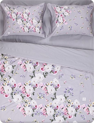 Комплект постельного белья Koi Amore dark grey темно-серый Cogal 