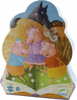 Пазл Djeco Картонные три поросёнка DJ07212