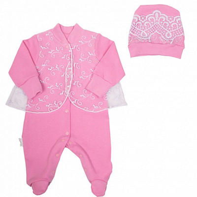 Комплект для новорожденных Габби Феечка розовый р.56 
