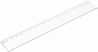 Линейка пластиковая 20 см прозрачная UP! (Underprice)