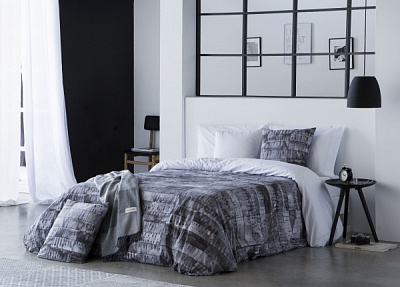 Комплект постільної білизни Kiniar 2 темно-сірий Guy Laroche