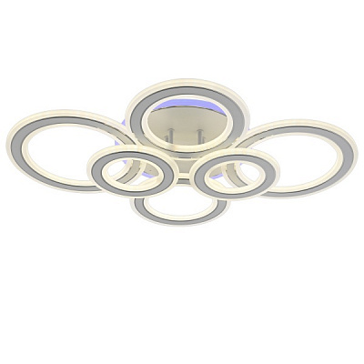 Люстра светодиодная Victoria Lighting 150 Вт белый/серебро Hanna/PL6 