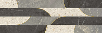 Плитка Ceramika Paradyz Magical Time Grey Decor Ret Mat. 29,8х89,8 