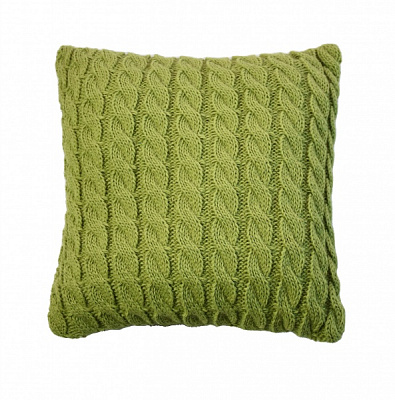 Подушка декоративна Коси 45x45 см трав'яний