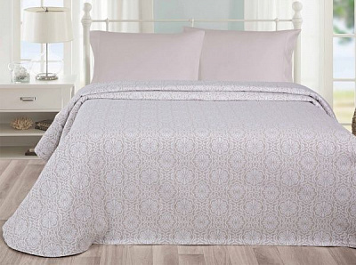 Покривало Leiria 240x260 см Billerbeck мокрий пісок/білий