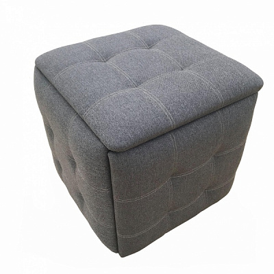 Пуф-трансформер 5 в 1 из рогожки серый 