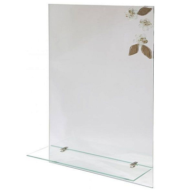 Зеркало Тетра №9е 39х56 см с полочкой