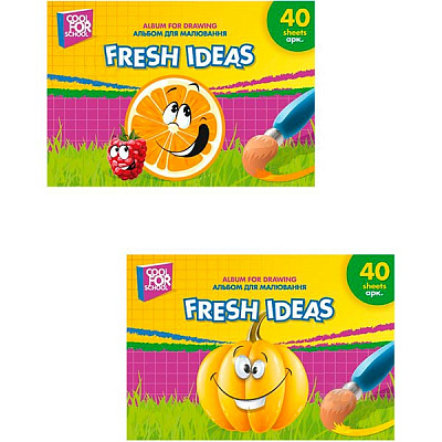 Альбом для рисования на пружине Овощи 40 листов А4 CF60904-01 Cool For School