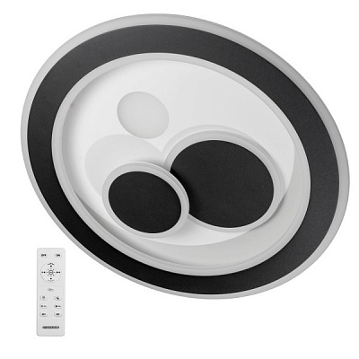 Світильник світлодіодний Светкомплект ACR 4838 3R RC 85 Вт білий із чорним 2800-4500-6000 К