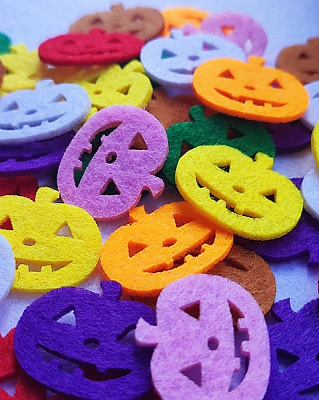 Декоративное изделие Діамантові ручки Тыквушка 24 шт. 125254 3 см разноцветный