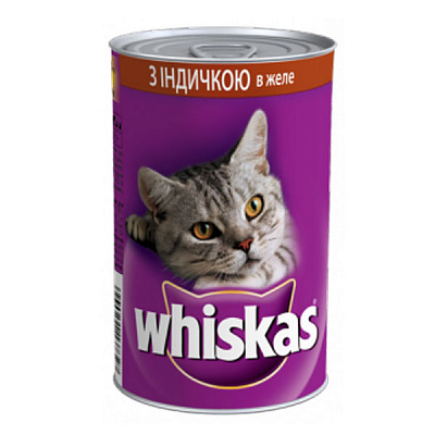 Корм Whiskas з індичкою в желе 400 г