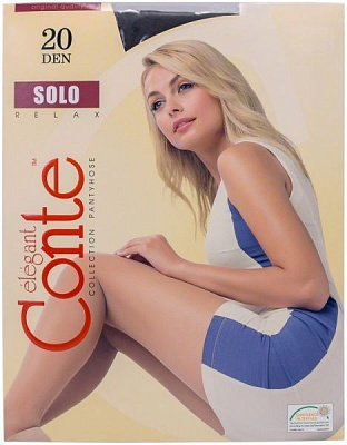 Колготки Conte SOLO 20 den mocca р. 3 коричневий