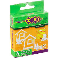 Мел белый ZiBi ZB.6701-12 6 шт