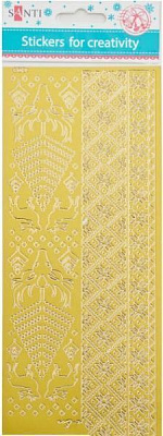 Стікери для творчості новорічні орнаменти