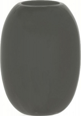 Ваза скляна 20х14.6 см сіра Wrzesniak Glassworks