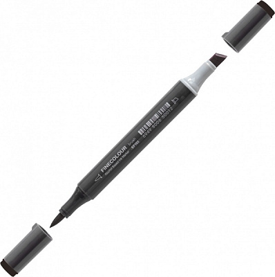 Маркер спиртовой FINECOLOUR Brush-mini EF103-191 черный 