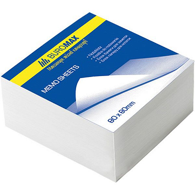 Бумага для заметок склеенная BM.2206 80х80 мм 220-250 листов Buromax