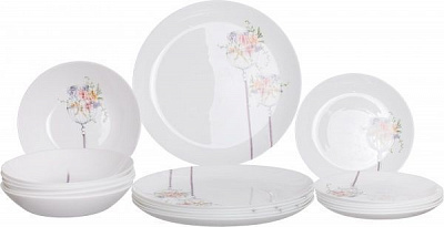 Сервіз столовий Flore 18 предметів на 6 персон N0647 Luminarc