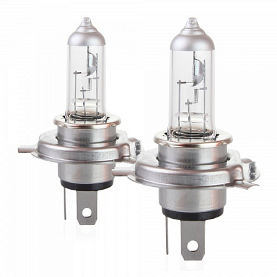 Автолампа галогенная AMiO LumiTec SILVER H4 60/55 Вт 2 шт.(1402)