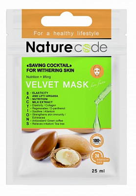 Маска тканевая для лица Milky Dream Спасательный коктейль для увядающей кожи 25 мл