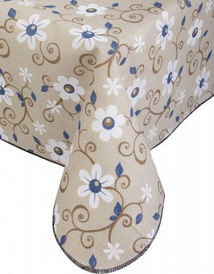 Скатерть Ginestra 120x160 см синий Gemitex 