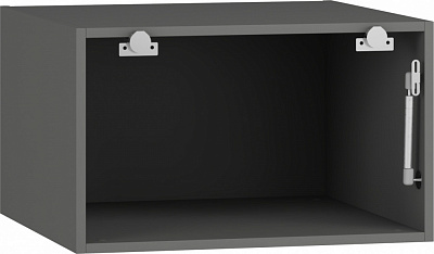 Шкаф верхний Грейд Оптимум Антресоль с газлифтом LS (фас.СВ) 600x360x560 мм серый графит