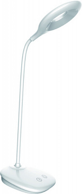 Настольная лампа аккумуляторная Luxel 6W 1200mAh USB белый TL-04W