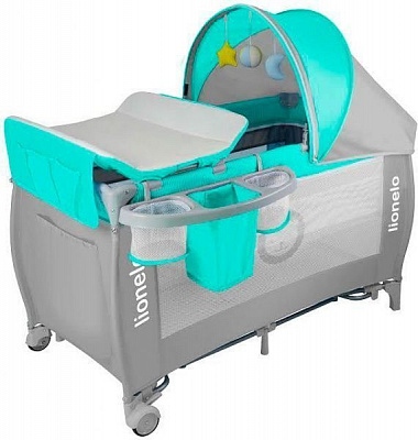 Манеж-ліжко Lionelo Sven Plus turquise LO.SV01