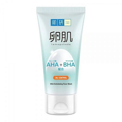 Пенка для умывания HADA LABO AHA+BHA Tamagohada Oil Control Face Wash регулирующая жирность кожи 130 мл
