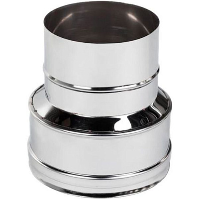 Перехідник димохідний 0,5 мм нерж Ф120-/150+ мм Versia-Lux