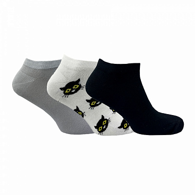 Набір шкарпеток чоловічих Premier Socks Короткі однотонні р.27 чорний/білий/сірий 3 шт.