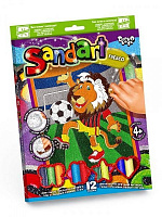 Набор для творчества Danko Toys Фреска из песка Sand Art с. 2 № 7 Львенок с мячом SA-02-07