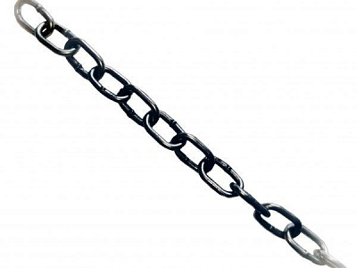Цепь короткозвеньевая 4 мм 1 м без покрытия