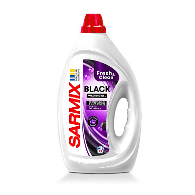 Гель для машинной и ручной стирки SARMIX BLACK 0,9 л