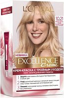 Краска для волос Excellence EXCELLENCE 10.21 светло-светло русый перламутровый