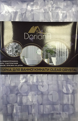 Шторка для ванны Dariana Гармония 137х200 см