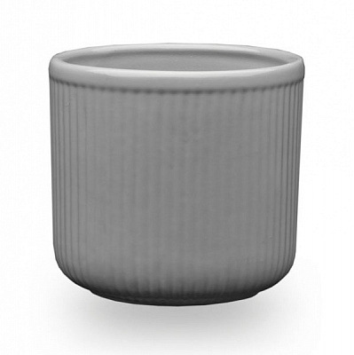 Кашпо керамическое Santino Leon круглый 2,5 л серый (O-46-14-J-22-00) 