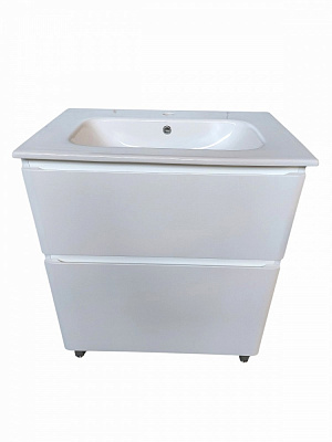 Тумба підлогова ЮВЕНТА Ester - 70 білий з умивальником